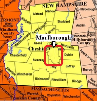 Map showing Marlborough