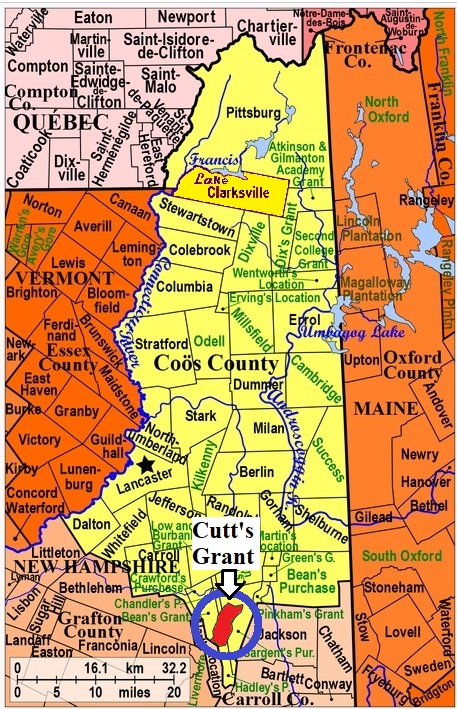 Map of Coos County