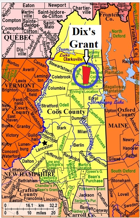 Map of Coos County