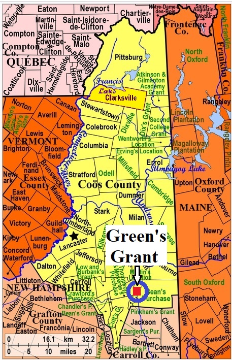 Map of Coos County