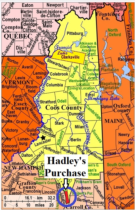 Map of Coos County