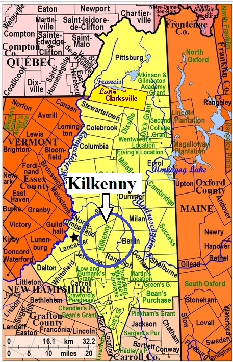 Map of Coos County