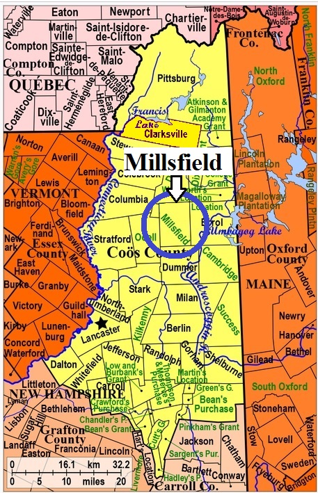 Map of Coos County