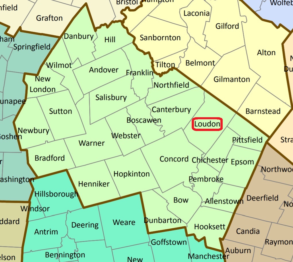 Map showing Loudon