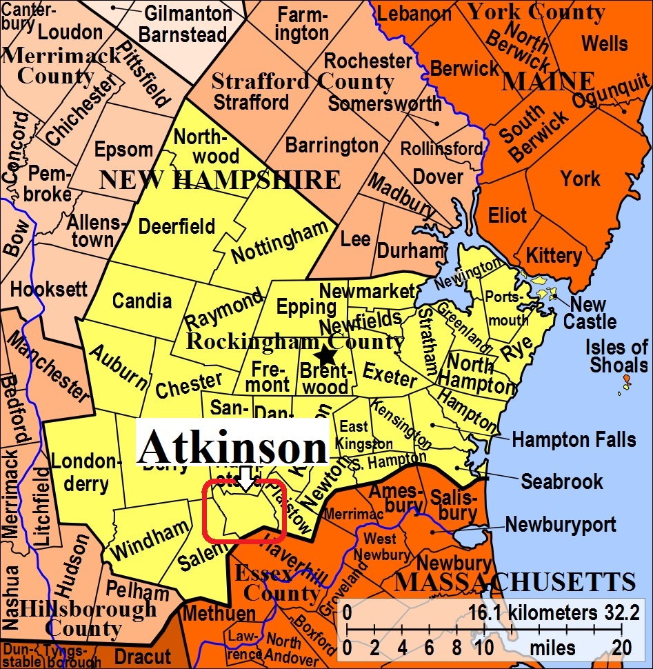 Map showing Atkinson