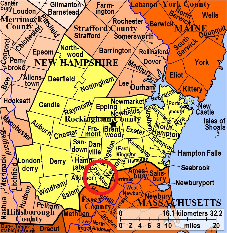 Map showing Plaistow